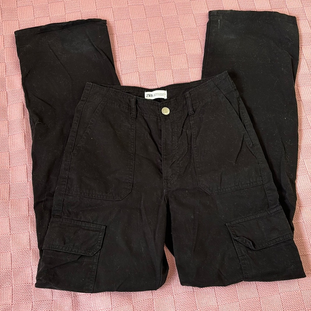 Zara high waist cargos